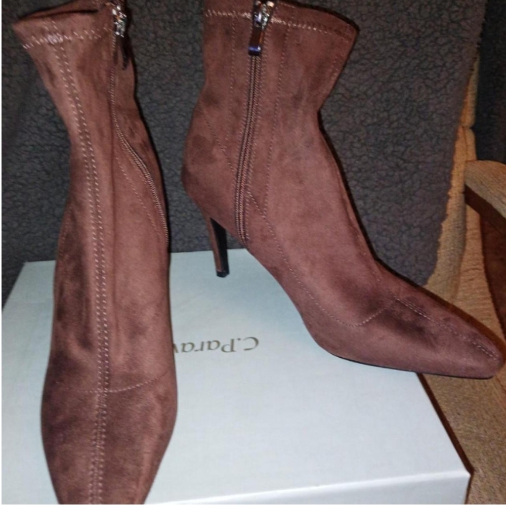 Women's Brown Suede Ankle Boots